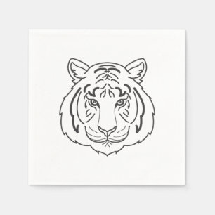 Tiger Illustration Serviette