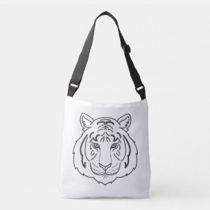Tiger Illustration Tragetaschen Mit Langen Trägern