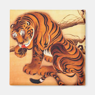 Tiger Illustration von Ito Jakuchu Magnet
