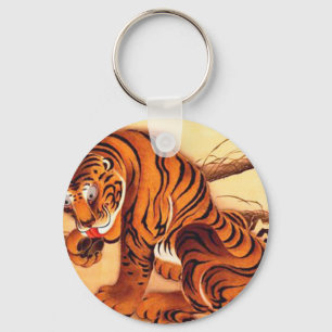 Tiger Illustration von Ito Jakuchu Schlüsselanhänger