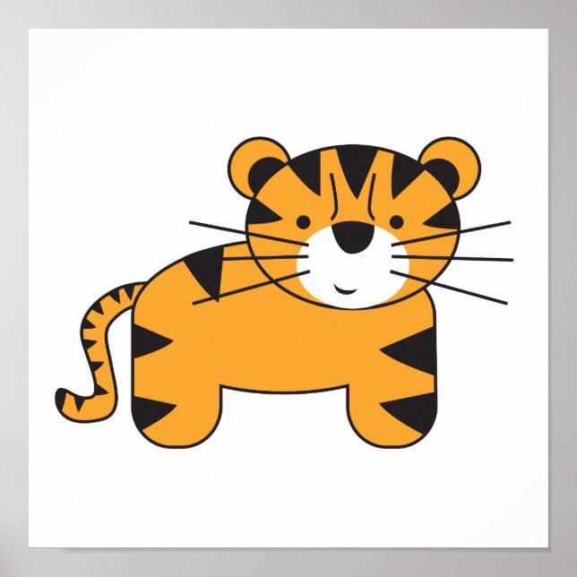 Tiger Illustration von Lorena Depante Poster (Vorne)