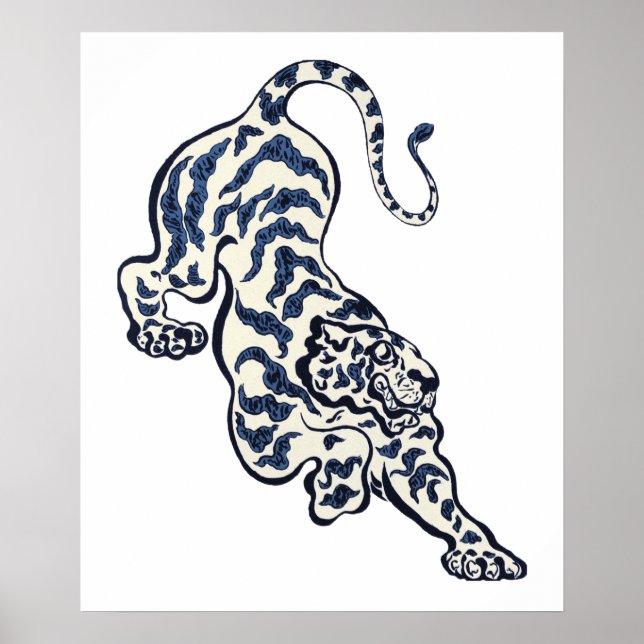 (Tiger im Dschungel) (1893) von Paul Ranson. Poster (Vorne)