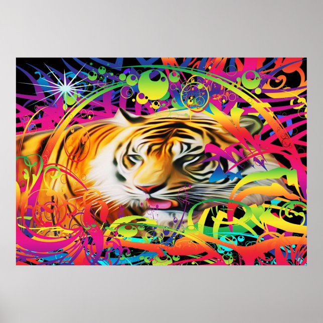 Tiger im Dschungel Poster (Vorne)