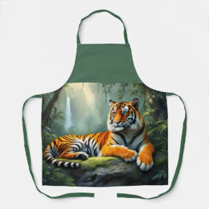Tiger im Dschungel  Schürze