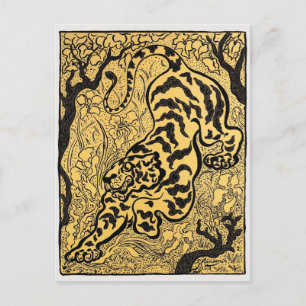 Tiger im Dschungel (Tiger in the Jungle) (1893 Postkarte