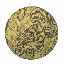 Tiger im Dschungel (Wild Animal) (von Paul Ranson) Dartscheibe