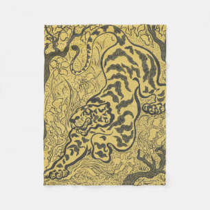 Tiger im Dschungel (Wild Animal) (von Paul Ranson) Fleecedecke