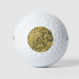 Tiger im Dschungel (Wild Animal) (von Paul Ranson) Golfball