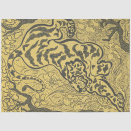 Tiger im Dschungel (Wild Animal) (von Paul Ranson) Seidenpapier
