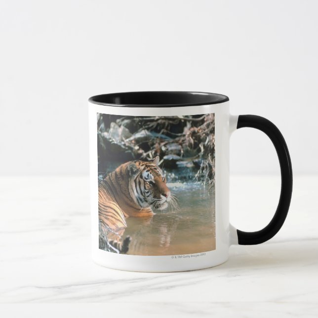 Tiger im Wasser Tasse (Rechts)