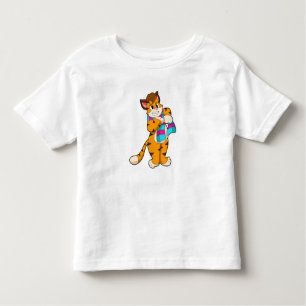 Tiger im Winter mit Scarf Kleinkind T-shirt