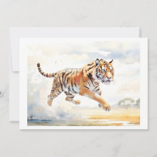 Tiger in Aktion 2 Einladung