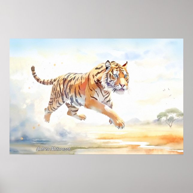 Tiger in Aktion 3 Poster (Vorne)