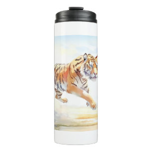 Tiger in Aktion 3 Thermosbecher