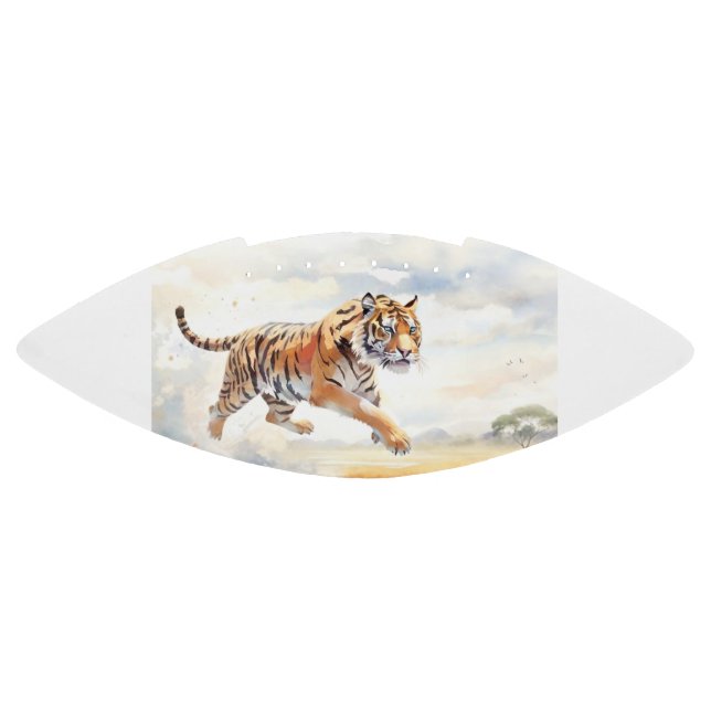 Tiger in Aktion Football (Panel)
