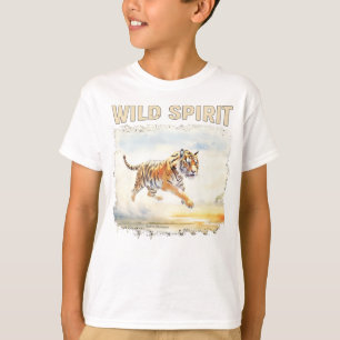 Tiger in Aktion - Wilder Geist T-Shirt