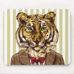 Tiger in der Abends-Abnutzung Mousepad