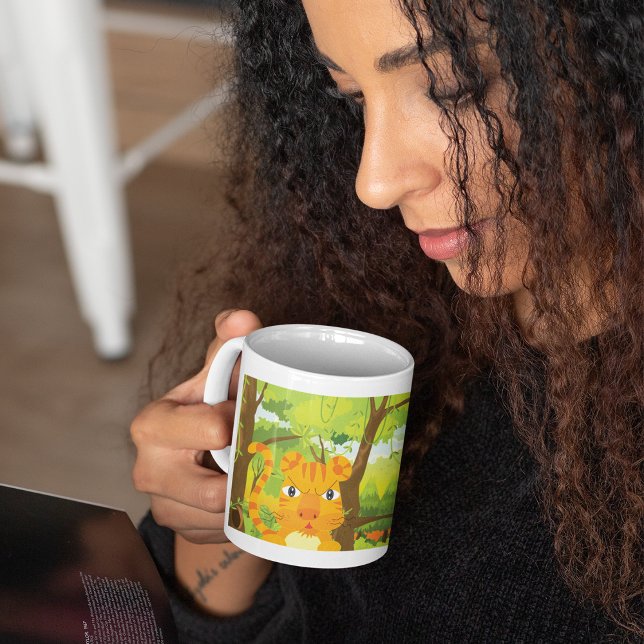 Tiger in der Dschungel-Tasse Kaffeetasse (Von Creator hochgeladen)
