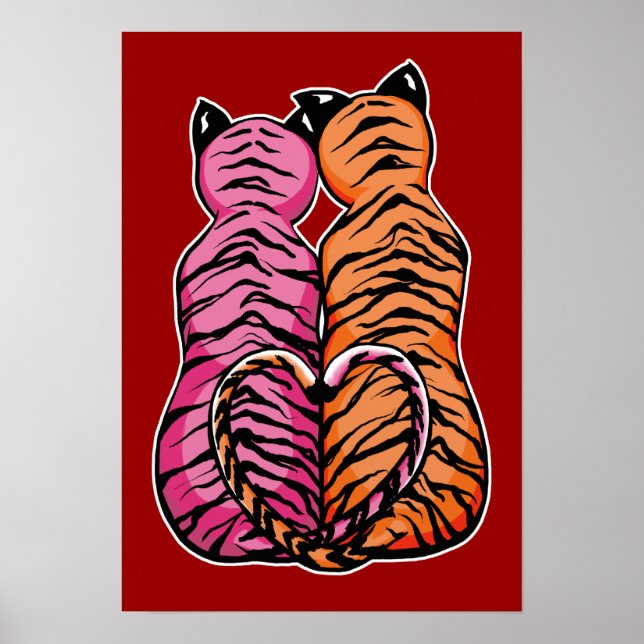 Tiger in der Liebe Poster (Vorne)