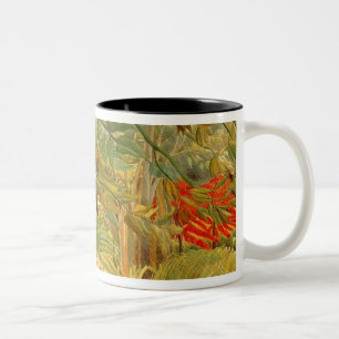 Tiger in einem tropischen Sturm 1891 Zweifarbige Tasse