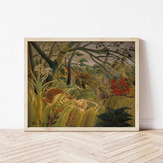 Tiger in einem tropischen Sturm | Henri Rousseau Poster (Von Creator hochgeladen)