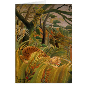 Tiger in einem tropischen Sturm von Henri Rousseau