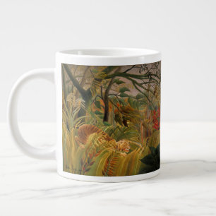 Tiger in einem tropischen Sturm von Henri Rousseau Jumbo-Tasse