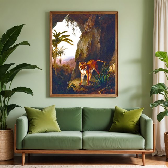 Tiger in einer Höhle, schöne Kunst Poster (Von Creator hochgeladen)