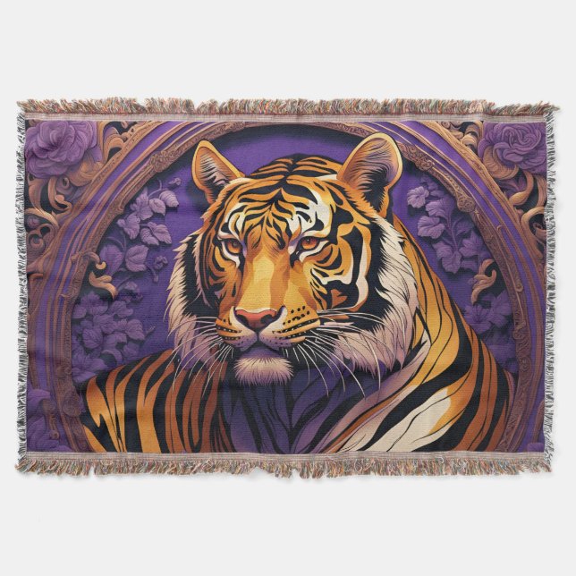 Tiger in Lila Decke (Vorderseite)