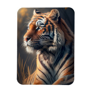 Tiger in Nature Flexible Foto Magnet