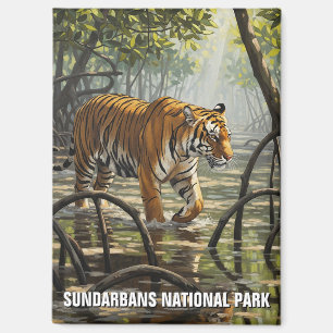 Tiger in Sundarbans National Park Indien Magnet