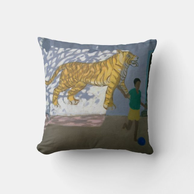 Tiger Indien Kissen (Vorderseite)