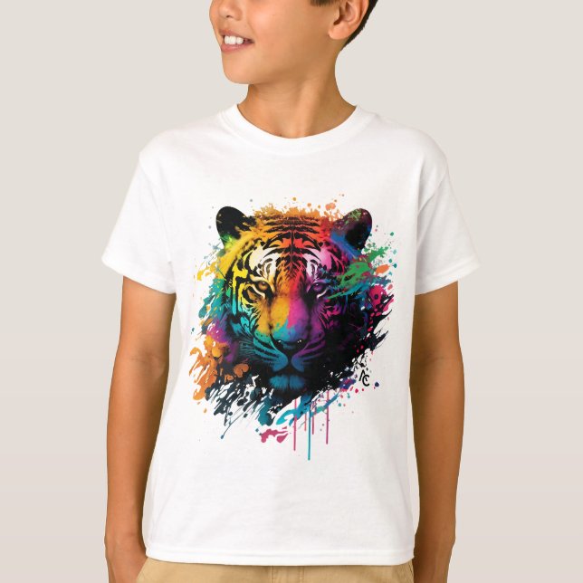 Tiger Ink Graffiti Splash T-Shirt (Vorderseite)