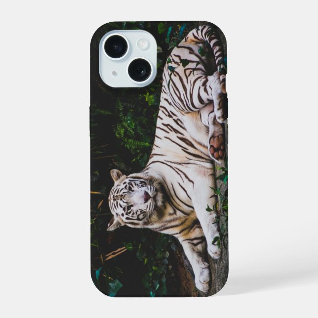 Tiger iPhone 15 Hülle (Rückseite)