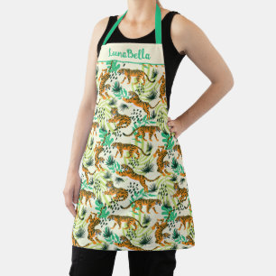 Tiger Jungle Tropical Animal Lover Design Schürze