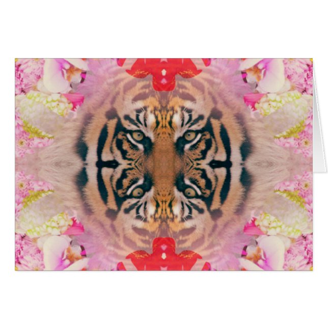 Tiger Kaliedi Digitale Kunst (Vorderseite (Horizontal))