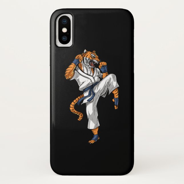 Tiger Karate Case-Mate iPhone Hülle (Rückseite)