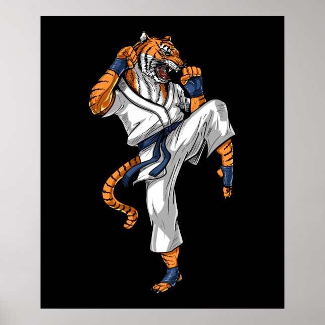 Tiger Karate Poster (Vorne)