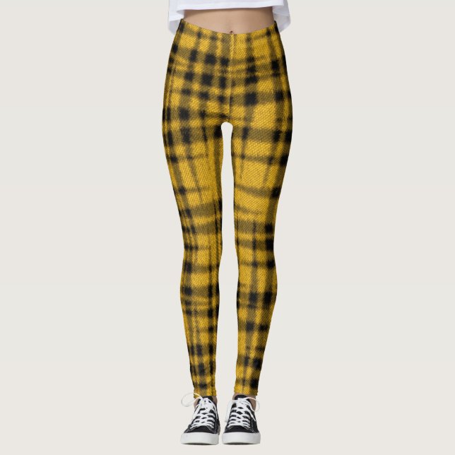Tiger Kariert Leggings (Vorderseite)