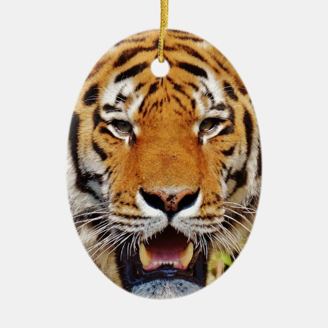 Tiger Keramik Ornament (Vorne)