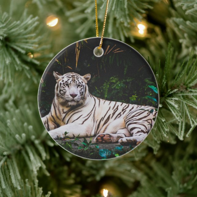 Tiger Keramik Ornament (Baum)