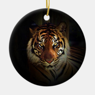 Tiger Keramik Ornament