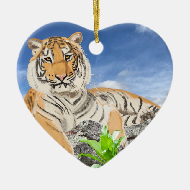 Tiger Keramik Tile Keramik Ornament (Vorne)