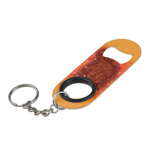Tiger Keychain Bottle Opener Running Starry Night Mini Flaschenöffner