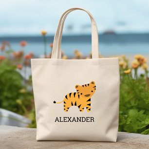 Tiger Kids Cute Personalisiert Tragetasche