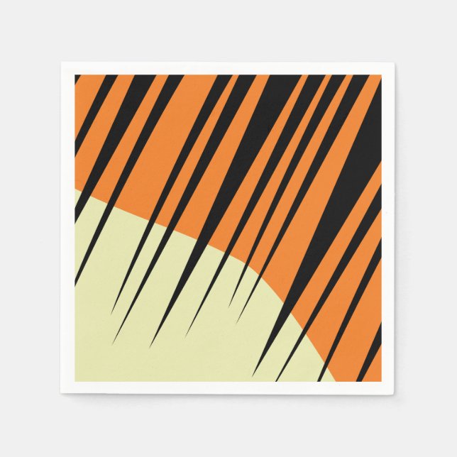 Tiger Kids Safari Geburtstag Serviette (Vorderseite)