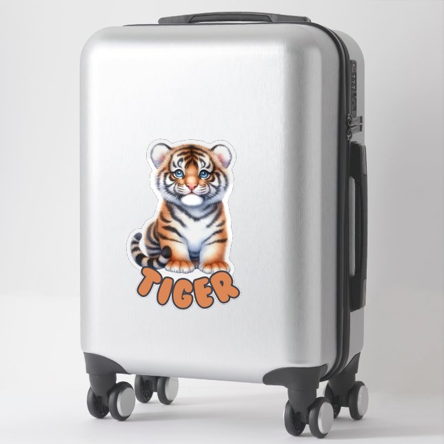 TIGER - KINDERZIMMER STICKER (Koffer)
