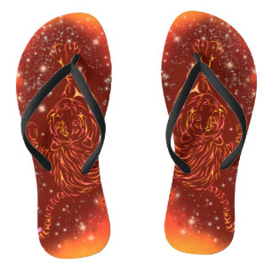 Tiger kippen Flops in der Galaxy Starry Night Flip Flops