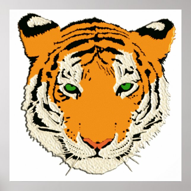 TIGER KOPF POSTER (Vorne)