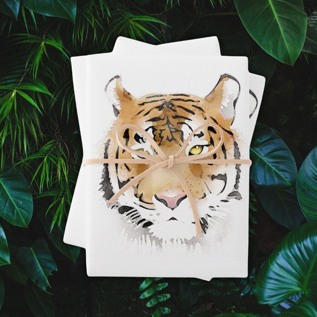 Tiger-Kopf-Tier Geschenkpapier Set (Von Creator hochgeladen)